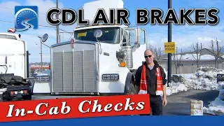 How to do In-Cab CDL Air Brake Pre Trip Inspection with Checklist