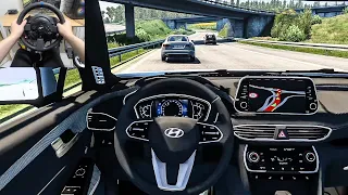 Euro Truck Simulator 2 - Hyundai Santa Fe TM [Steering Wheel Gameplay]