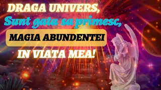 DRAGA UNIVERS, SUNT GATA SA PRIMESC MAGIA ABUNDENTEI IN VIATA MEA... MULTUMESC! Afirmatii pozitive