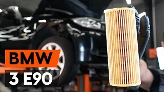 Hoe een oliefilter en motorolie vervangen op een BMW 3 (E90) [HANDLEIDING AUTODOC]
