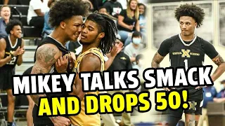 Mikey Williams Drops 50 On ‘Em!! Angry Mikey Gets In Opponent’s Face & GOES OFF 😈