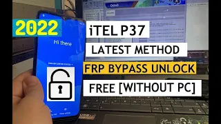 itel P37 ( P651W ) Frp Bypass Google Account 2022 Without Pc