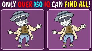 【Find the differences】🔥Only over 150IQ Can Find All?? (15 Differences | 5 Puzzles)