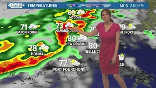 New Orleans Weather: Storms arrive Monday with low-end severe risk