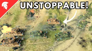 Company of Heroes 3 - UNSTOPPABLE! - British Forces Gameplay - 4vs4 Multiplayer - No Commentary