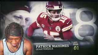 Reacting to  Patrick Mahomes | Top 100 Players in 2022