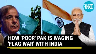 Pak Trolled For 40 Crore Flag Vs India's Moon Mission; Mock 'Misplaced Priorities' | Watch