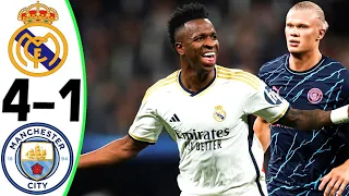 Real Madrid vs Manchester City 4-1 - All Goals and Highlights - 2024 🔥 VINI JR