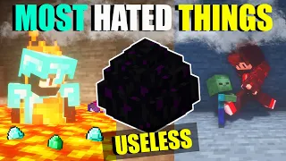 Most hated things in Minecraft | Minecraft Hindi
