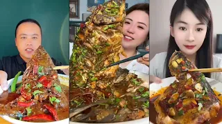 Chinese Mukbang Food Eating Show | God eats fish, Spicy Braised Fish #333