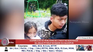 SAPHRIANG KI DUR JONG KI 2 NGUT KI KHYNNAH BA SHAH PYNÏAP DUSMON HA MANIPUR