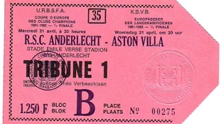 RSC Anderlecht 0 Aston Villa 0 - European Cup Semi Final 2nd Leg - 21st April 1982