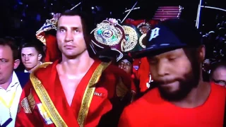 Wladimir Klitschko’s entrance vs Alexander Povetkin