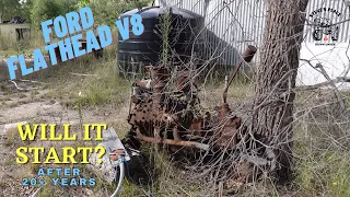 Will It Start? Abandoned Ford Flathead v8 sitting 30+ years