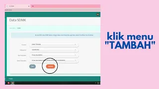 Tutorial Input Data SISDMK