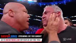 Broun strowman Kurt Angle The Shield destroy shane mcmahon team SmackDown LIVE