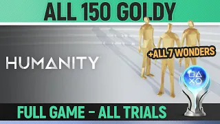 Humanity - All 150 Goldy - Full Game - All Trials & Sequences 🏆 GOLDY GOD