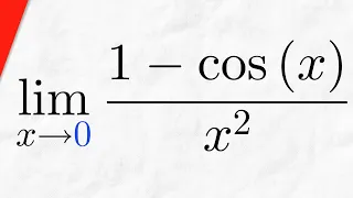 Limit of (1-cos(x))/x^2 as x approaches 0 | Calculus 1 Exercises