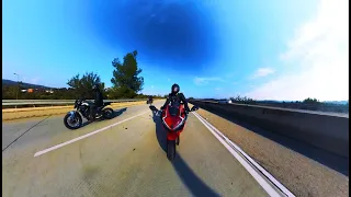 POV motorcycle street riding with Honda CBR500R 4K