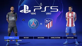 FIFA 22 PS5 PSG - ATLETICO MADRID | MOD Ultimate Difficulty Career Mode UCL Final HDR Next Gen