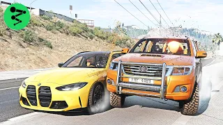 Freeway Car Crashes #01 - BeamNG Drive