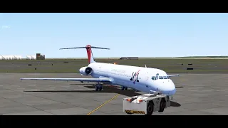 MD-80 Fmod Test APU & Engine startup | X plane 10 mobile