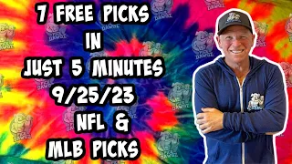 NFL & MLB Best Bets for Today Picks & Predictions Monday 9/25/23 | 7 Picks in 5 Minutes