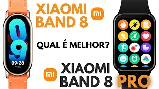 MI BAND 8 Vs MI BAND 8 PRO | QUAIS AS DIFERENÇAS? QUAL VALE MAIS A PENA?