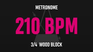 210 BPM 3/4 - Best Metronome (Sound : Wood block)