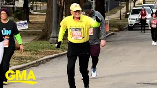 85-year-old marathon runner completes his 600th race l GMA