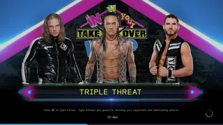 WWE 2K22 Damian Priest VS Riddle,Johnny Gargano Req. Triple Threat Match