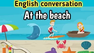 At the beach English conversation | Beach vocabulary | Learn English | Sunshine English