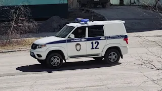 UAZ Patriot Post-Patrol (PPS ППС) with siren yelp & air horn