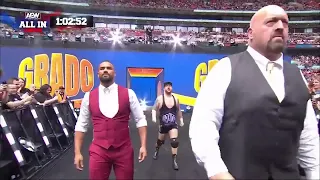 Paul Wight  and Anthony Ogogo also Grado AEW Debut Entrance: AEW All In Zero Hour Aug.27,2023