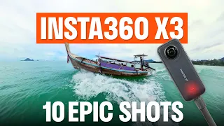 10 Easy Insta360 X3 Shots For A Travel Vlog Video In Thailand + Insta360 App Editing Tutorial