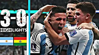 Argentina Leading 3-0 against Bolivia all Goals Highlights