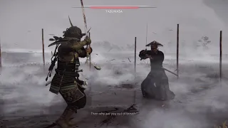 Ghost OF Tsushima - Duel Yasumasa (LETHAL) NO DAMAGE.