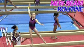 New Balance Beam Routine | Whitney Bjerken