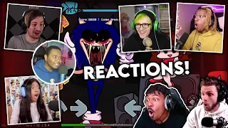 Youtuber's React To Friday Night Funkin' V.S. Sonic.EXE Act 2! | You Can't Run