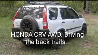 Honda CRV AWD, driving the back trails...