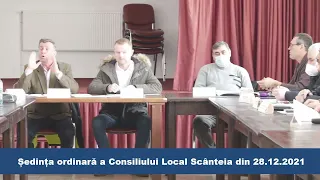 Sedinta ordinara a Consiliului Local Scanteia din 28.12.2021