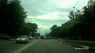 ДТП перед переездом на Горбатке Тверь 16-06-2012