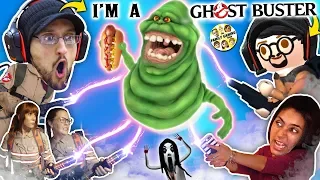 GHOST BUSTERS In REAL LIFE!!  Slimer no like Party in Elevators + FGTEEV DUDDY in Gurkey GAME?