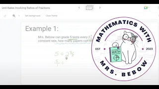 Unit Rates Involving Ratios of Fractions, Part 1