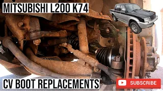 Mitsubishi L200 (MK3 K74) Driveshaft CV Axle Boot Replacement (4D56)