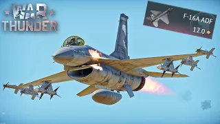 F-16A ADF Aircraft Destroyed Moments | War Thunder Air RB Gameplay Highlights