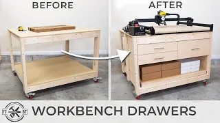 Simple Way to Add Drawers to Any Workbench | How To