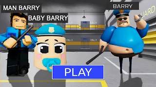 MAN BARRY in COOL BARRY'S PRISON RUN! ★ New Cool Barry Obby (#Roblox)