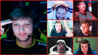 PRO PLAYERS REACTION TO S1MPLE PLAYS. (2021)