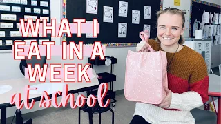 WHAT I EAT IN A WEEK | Teacher Edition | Healthy School Snack & Lunch Ideas